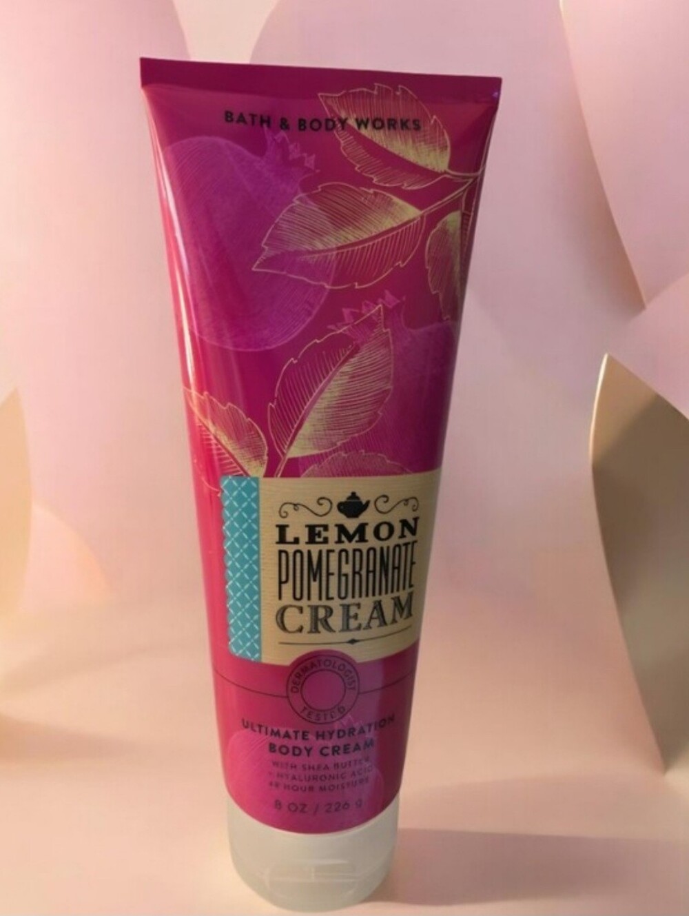 Bath & Body Works Lemon Pomegranate Cream New 8oz Body Cream W/Shea Butter